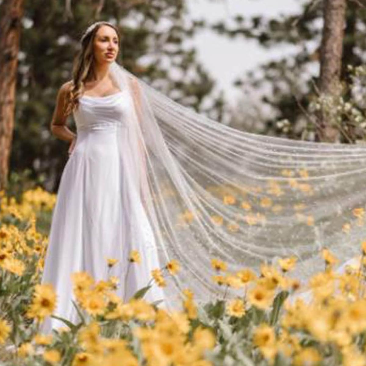 PALAY Pearls Veil for Wedding Bride, 7.5ft Long Wedding Veil with Comb, 1 Tier Drop White Bridal Veil for Wedding, Soft Tulle Long Cathedral Veil PALAY Pearls Veil for Wedding Bride, 7.5ft Long Wedding Veil with Comb, 1 Tier Drop White Bridal Veil for Wedding, Soft Tulle Long Cathedral Veil